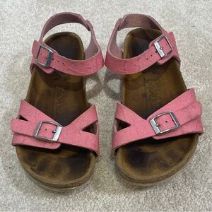 Birkenstocks Birki Rio pink sparkle  kids girl's strap sandal 210/ 33/ 2.5